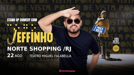 Ponto de Vista stand up comedy com Jeffinho Farias no TEATRO MIGUEL FALABELLA