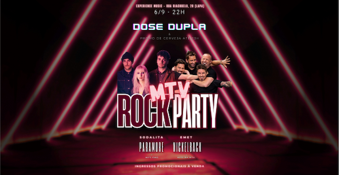 Rock MTV Party no EXPERIENCE MUSIC (LAPA)