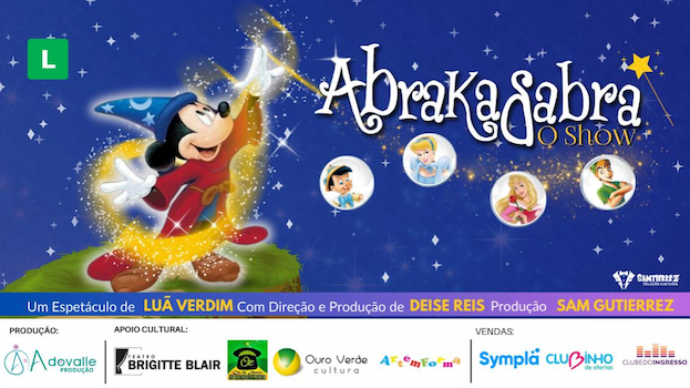 Abrakadabra o show no Teatro Brigitte Blair