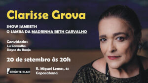 Clarisse Grova homenageia Beth Carvalho no Teatro Brigitte Blair