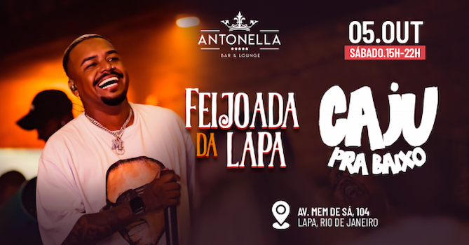 Feijoada da Lapa com Caju Pra Baixo na Antonella