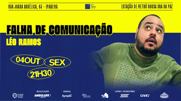 Léo Ramos no TEATRO CÂNDIDO MENDES