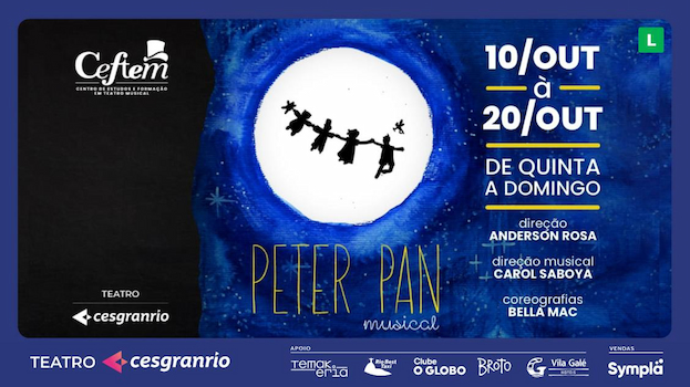 PETER PAN - O MUSICAL no Teatro Cesgranrio