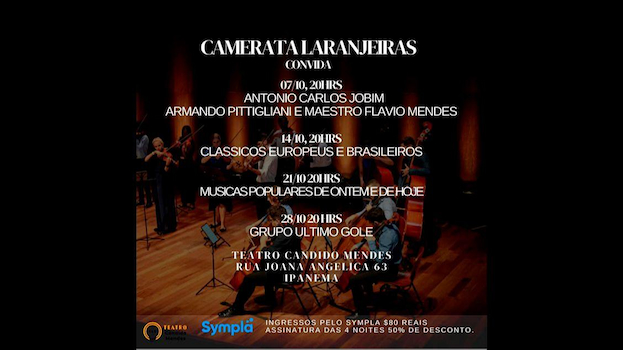 Temporada Camerata Laranjeiras no TEATRO CÂNDIDO MENDES