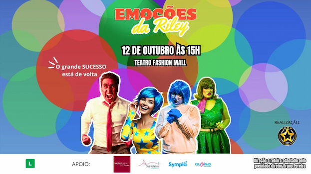 Emoções da Riley no TEATRO FASHION MALL - RJ