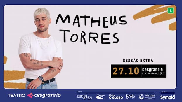 SESSÃO EXTRA no Teatro Cesgranrio