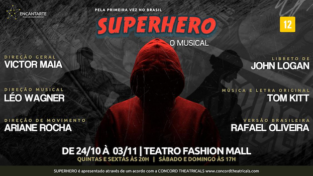 SUPERHERO - O MUSICAL NO TEATRO FASHION MALL - RJ