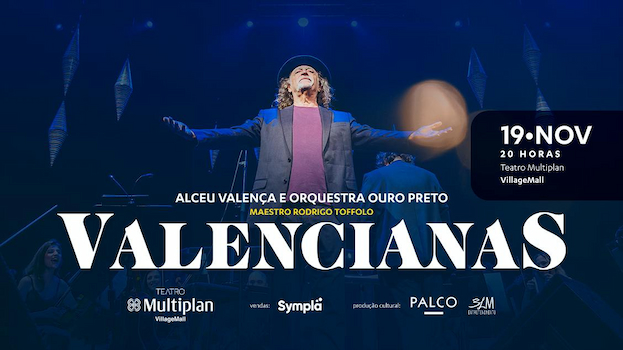 Alceu Valença e Orquestra Ouro Preto no TEATRO MULTIPLAN