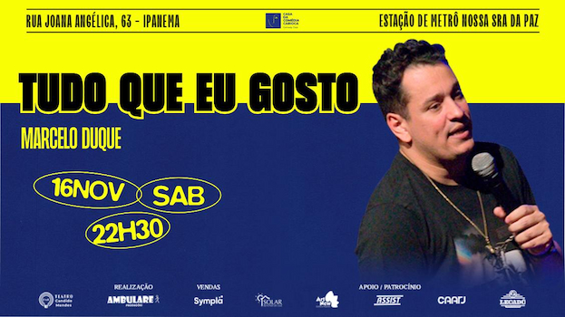 Marcelo Duque no TEATRO CÂNDIDO MENDES