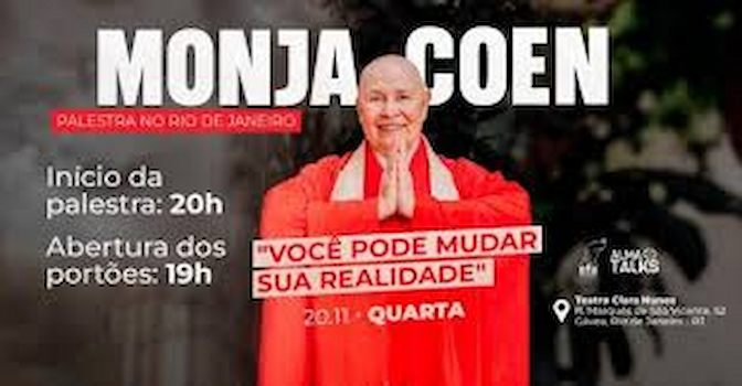 Monja Coen no Rio de Janeiro - Palestra "Você Pode Mudar Sua Realidade"