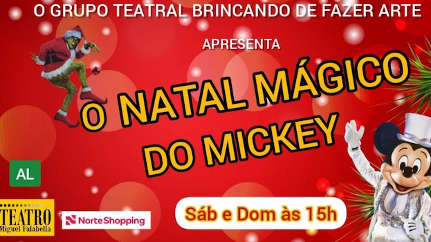 "O NATAL MÁGICO DO MICKEY" NO TEATRO MIGUEL FALABELLA