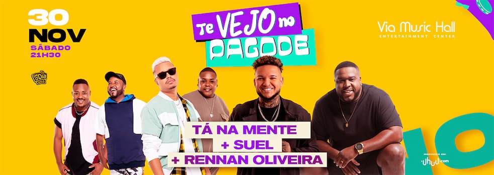 Suel, Tá na Mente e Rennan Oliveira na VIA MUSIC HALL