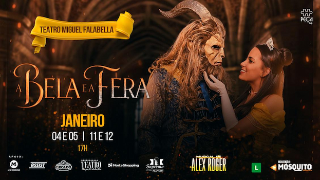 A BELA E A FERA NO TEATRO MIGUEL FALABELLA