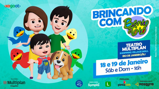 BRINCANDO COM BENTO E TOTÓ NO TEATRO MULTIPLAN