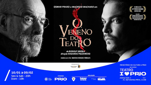 Osmar Prado e Maurício Machado no Teatro Prio