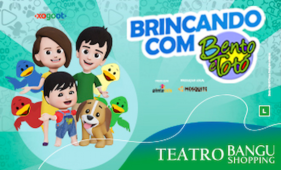 Brincando com Bento e Totó no Teatro Bangu Shopping