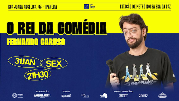 Fernando Caruso NO TEATRO CÂNDIDO MENDES