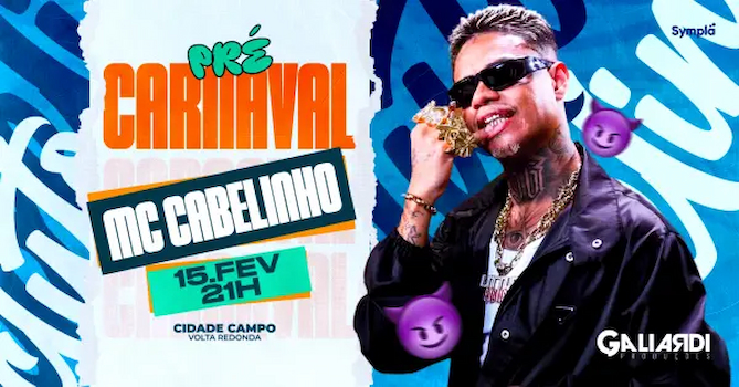 Pré carnaval com Mc Cabelinho