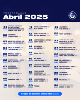 Beco do Rato - Agenda Abril 2025
