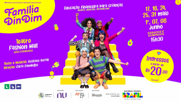 FAMÍLIA DINDIM - Educação Financeira para Crianças no TEATRO FASHION MALL - RJ