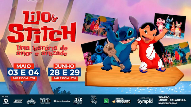 Lilo e Stitch uma história de amor e amizade no TEATRO MIGUEL FALABELLA