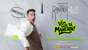 Ranther Melo é um dos nomes em ascensão no cenário humorístico brasileiro. Natural do Rio de Janeiro, ele começou sua carreira artística em 2012,