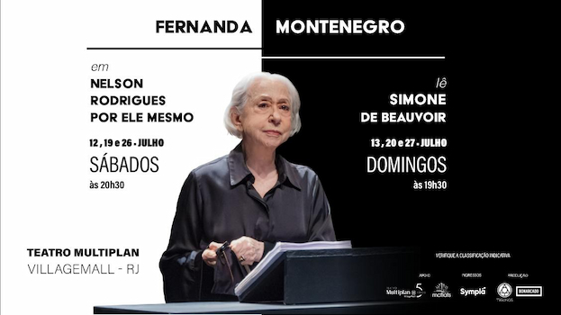 Fernanda Montenegro em Nelson Rodrigues Por Ele Mesmo no TEATRO MULTIPLAN