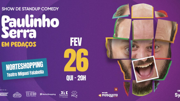 PAULINHO SERRA EM PEDAÇOS NO TEATRO MIGUEL FALABELL