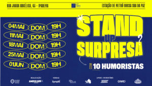 " STAND UP SURPRESA: com humoristas surpresa (é logico!) " no TEATRO CÂNDIDO MENDES