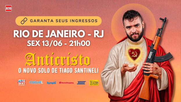 Tiago Santineli em "ANTICRISTO" no TEATRO MIGUEL FALABELLA