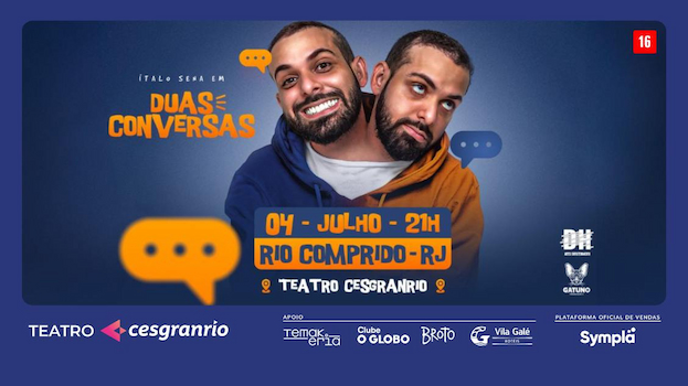 ÍTALO SENA - DUAS CONVERSAS NO TEATRO CESGRANRIO - RJ
