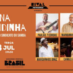 NA TENDINHA DO COLETIVO SINDICATO DO SAMBA NO TEATRO RIVAL PETROBRAS