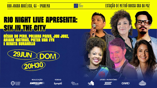 Rio Night Live - Comedy in English no Teatro Cândido Mendes