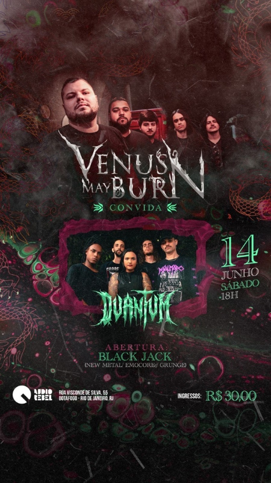 Venus May Burn convida: Quantum na AUDIO REBEL