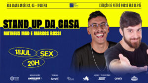 Marcos Rossi e Matheus MAD no TEATRO CÂNDIDO MENDES