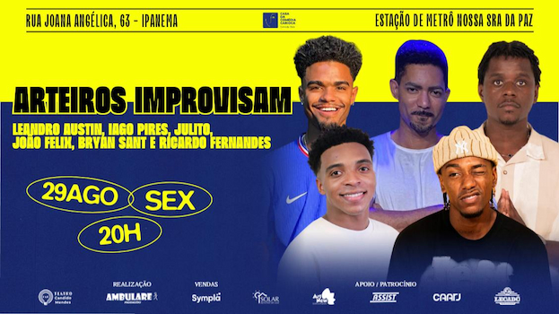 ARTEIROS IMPROVISAM no TEATRO CÂNDIDO MENDES