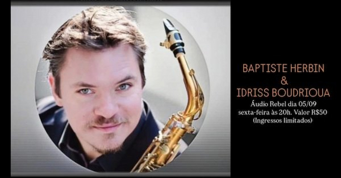 Baptiste Herbin e Idriss Boudrioua na Audio Rebel
