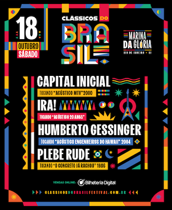 Capital Inicial, Plebe Rude, Ira! e mais na MARINA DA GLÓRIA - RJ