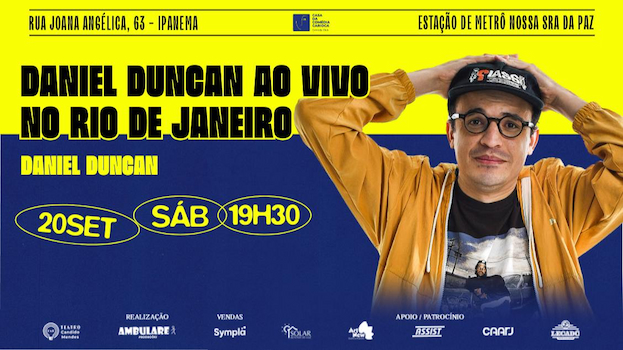 " DANIEL DUNCAN AO VIVO NO RIO DE JANEIRO " NO TEATRO CÂNDIDO MENDES
