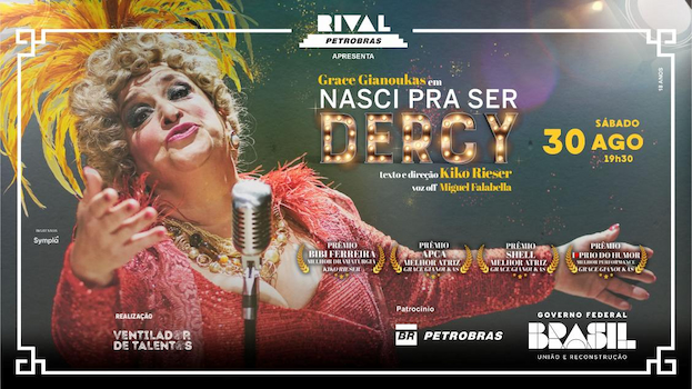 GRACE GIANOUKAS NO TEATRO RIVAL PETROBRAS