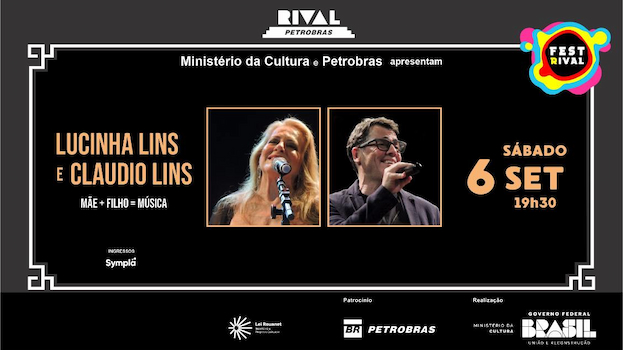 LUCINHA LINS E CLAUDIO LINS NO SHOW “MÃE+FILHO=MÚSICA” NO TEATRO RIVAL PETROBRAS