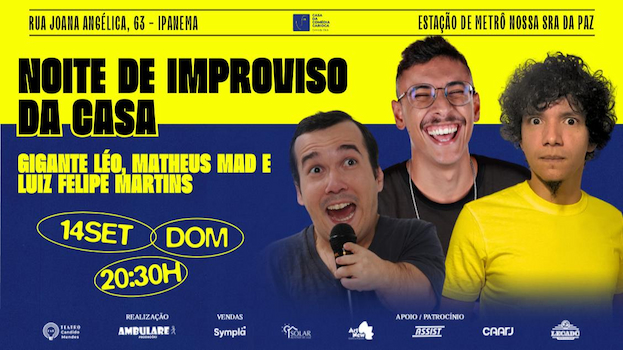 NOITE DE IMPROVISO DA CASA
