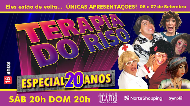 "TERAPIA DO RISO" NO TEATRO MIGUEL FALABELLA