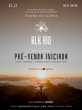 Réveillon BLK RIO Marina da Glória na MARINA DA GLÓRIA - RJ