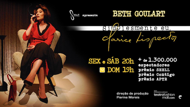 SIMPLESMENTE EU, CLARICE LISPECTOR no Teatro Fashion Mall - RJ