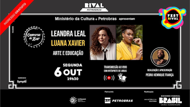 LEANDRA LEAL E LUANA XAVIER NO PROJETO CONVERSA DE BAR NO TEATRO RIVAL PETROBRAS