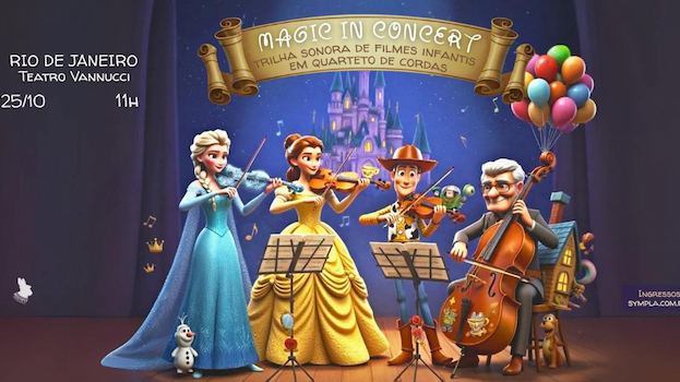 Magic Concerts - Trilhas Sonoras de Filmes Infantis em Quarteto de Codas no TEATRO VANNUCCI