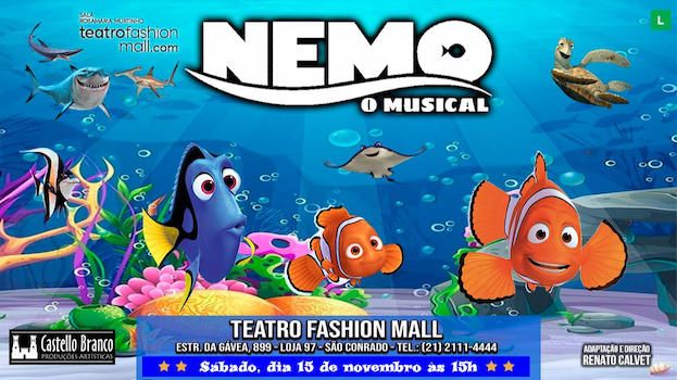 NEMO O MUSICAL NO TEATRO FASHION MALL - RJ