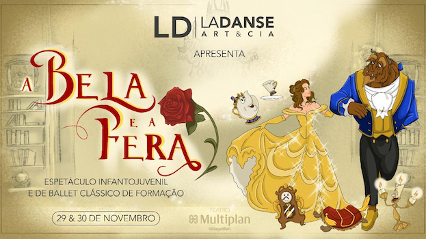 “A Bela e a Fera” no TEATRO MULTIPLAN