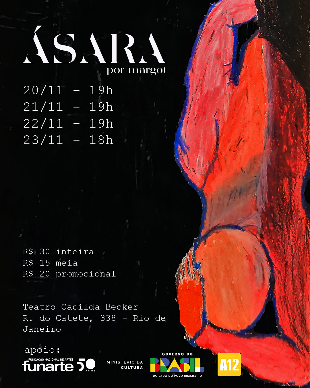 Solo Ásara no Teatro Cacilda Becker